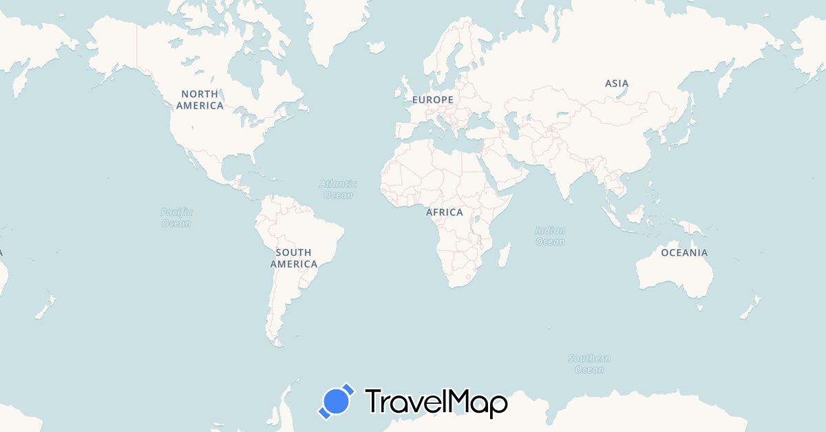 TravelMap itinerary: driving in Iceland (Europe)